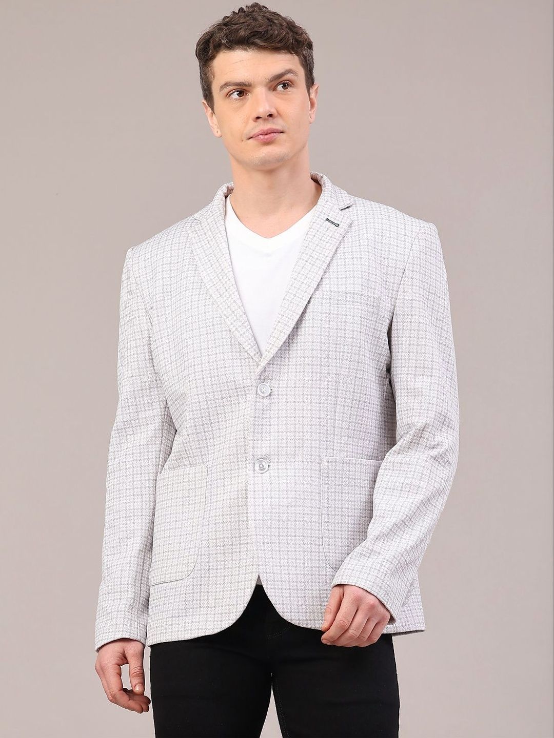V-Mart Notched Lapel Single-Breasted Blazers-picture-26