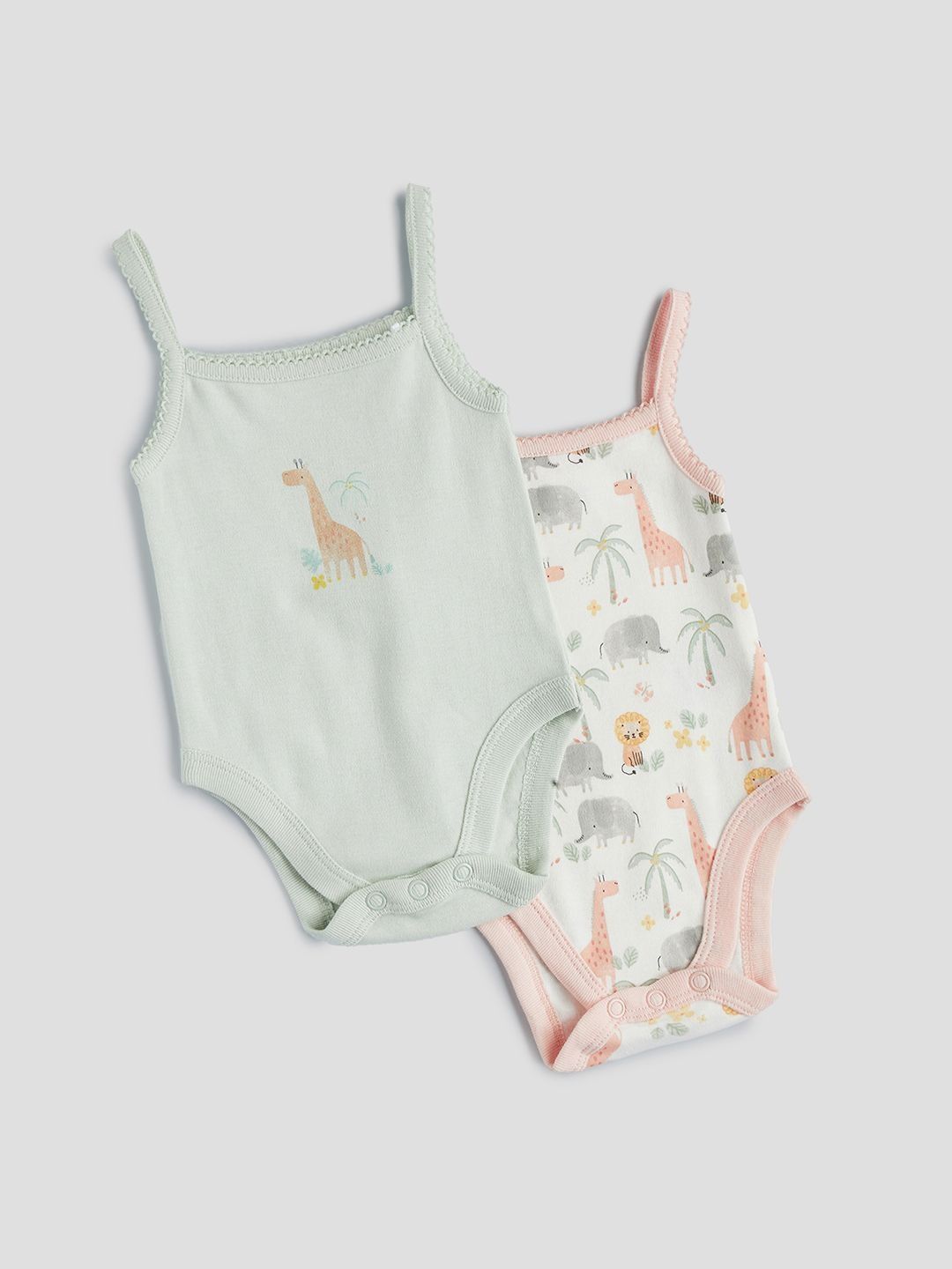 Juniors by Babyshop Pack of 2 Printed Cotton Square Neck Bodysuit-picture-54