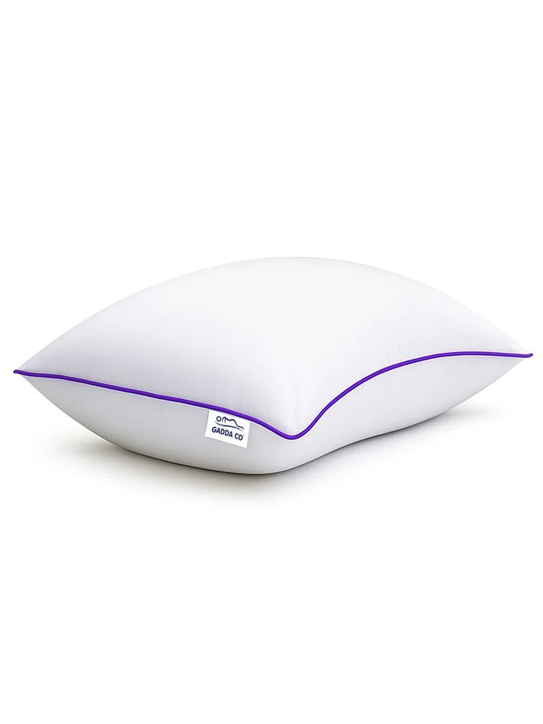 GADDA CO White Fibre Filled Cotton Breathable Sleep Pillow-image-35