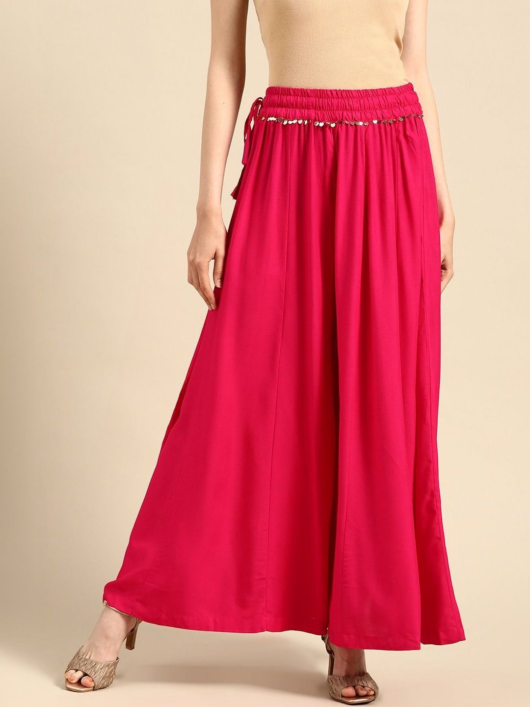 KALINI Women Embellished Ethnic Palazzos-picture-27