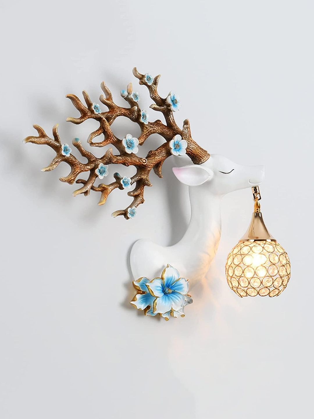 DA DECOR HUB White Ceramic Wall Lamp-image-2