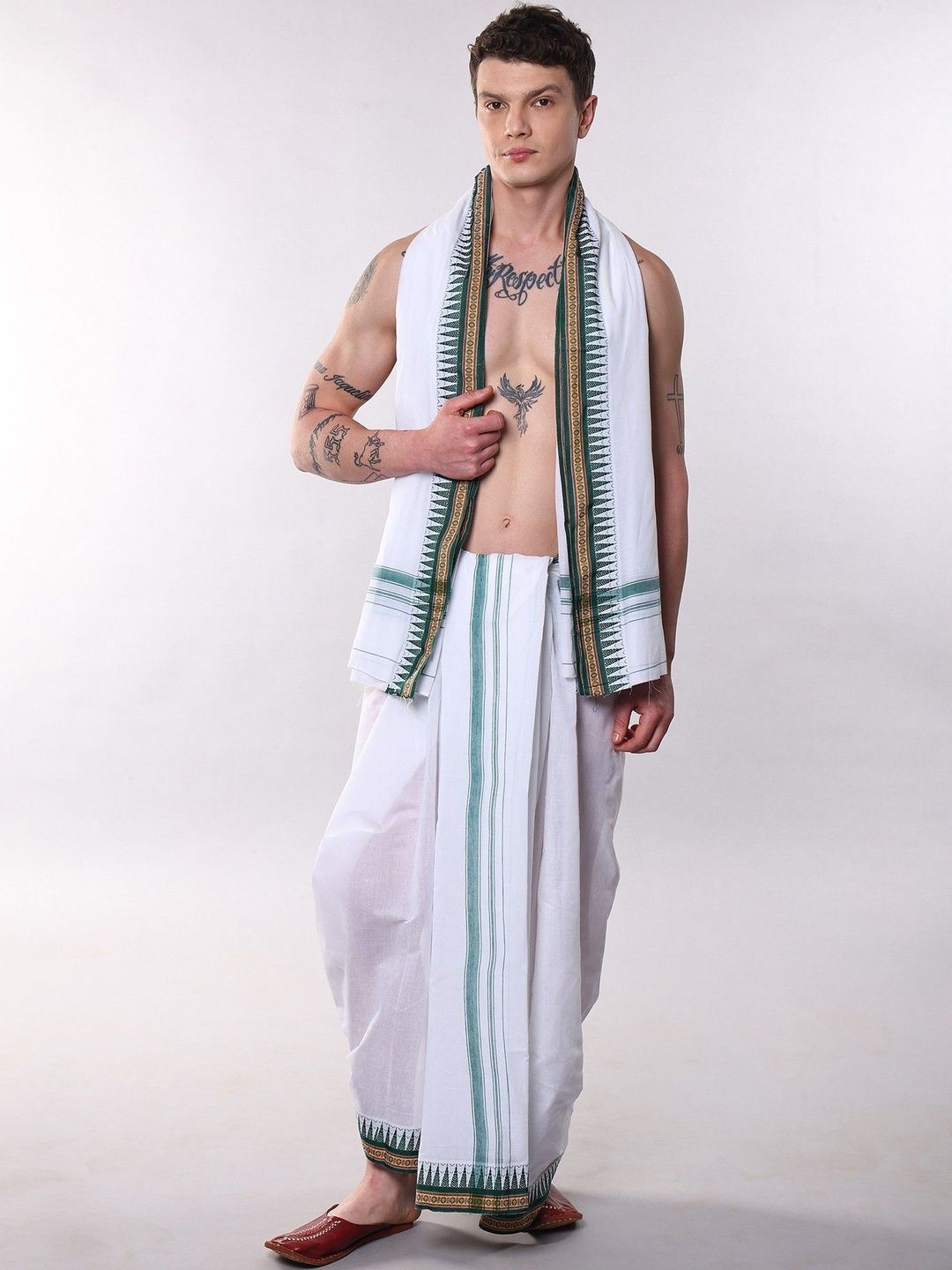 Exotic India Women Cotton Dhoti Dhotis-picture-48