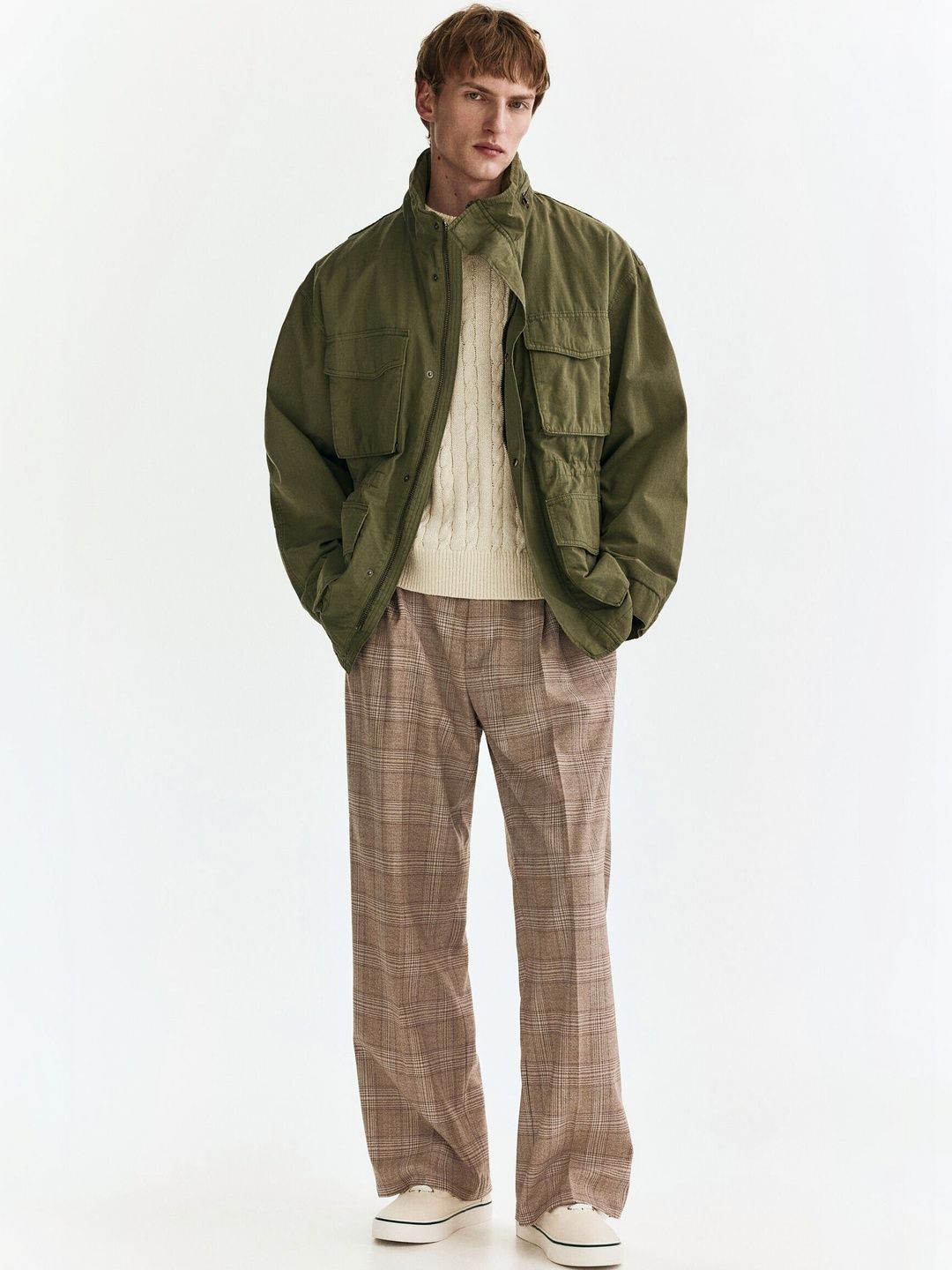 H&M Loose Fit Tailored Trousers-image-46