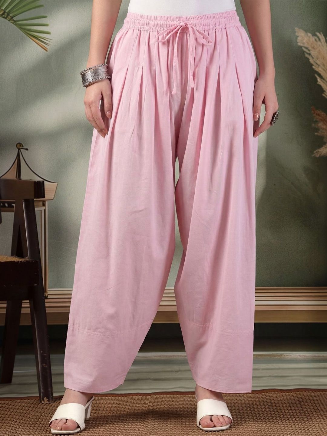 Clora Creation Women Loose Fit Cotton Blend Salwar