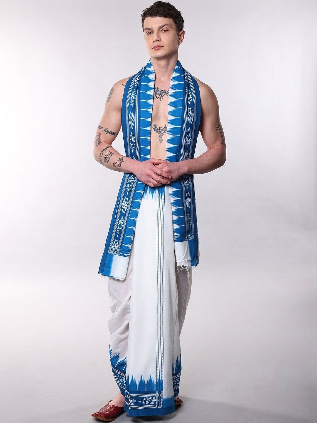 Exotic India Women Printed Cotton Blend Dhoti Dhotis-picture-43