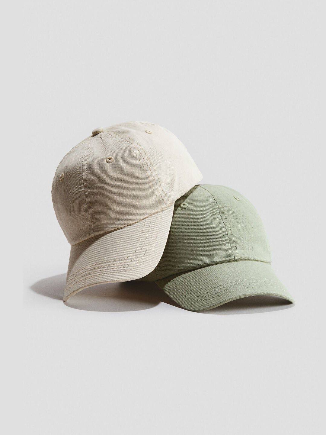 H&M 2-Pack Cotton Twill caps