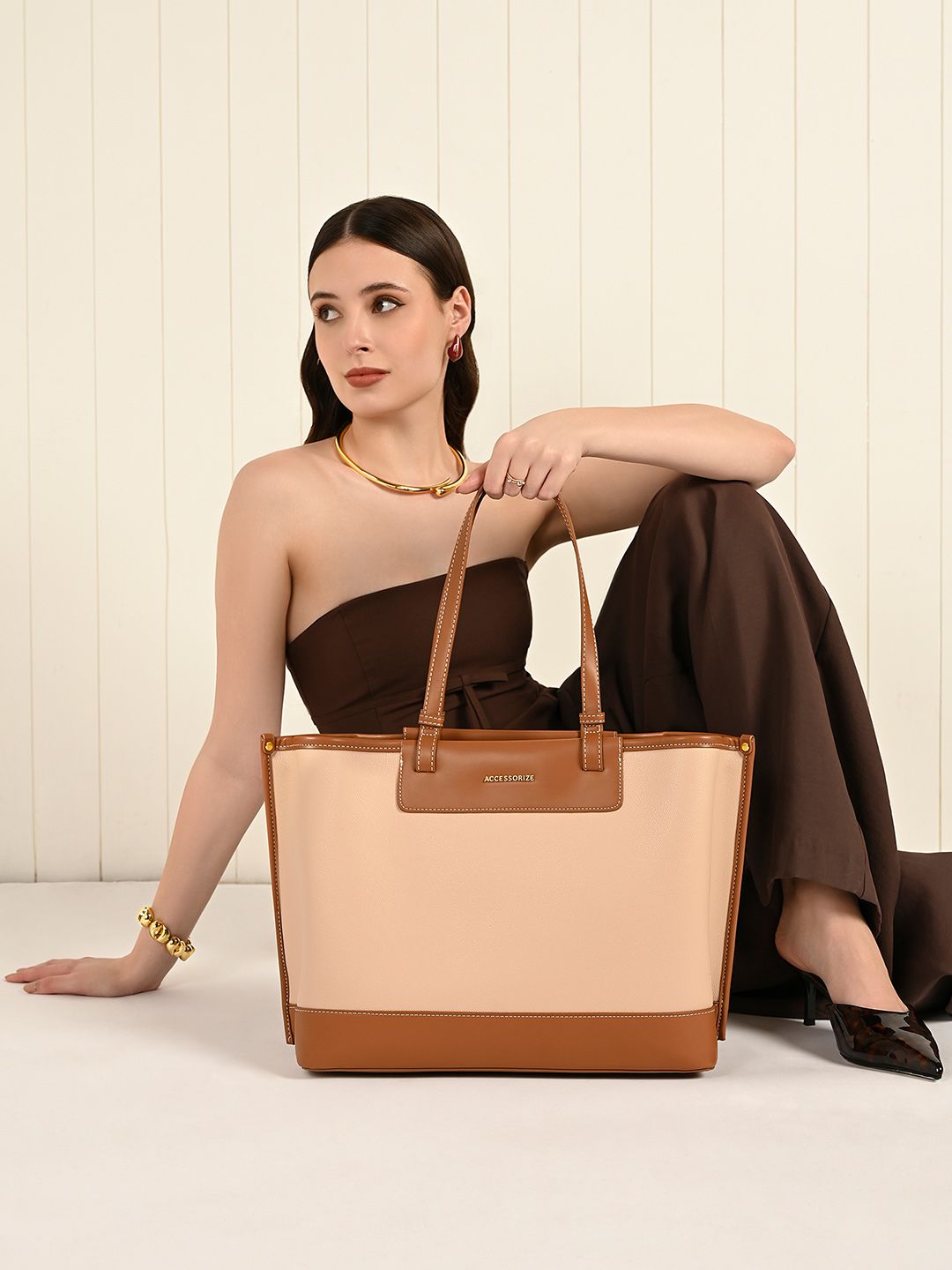 Accessorize Women Colourblocked Structured Shoulder Bag-picture-54