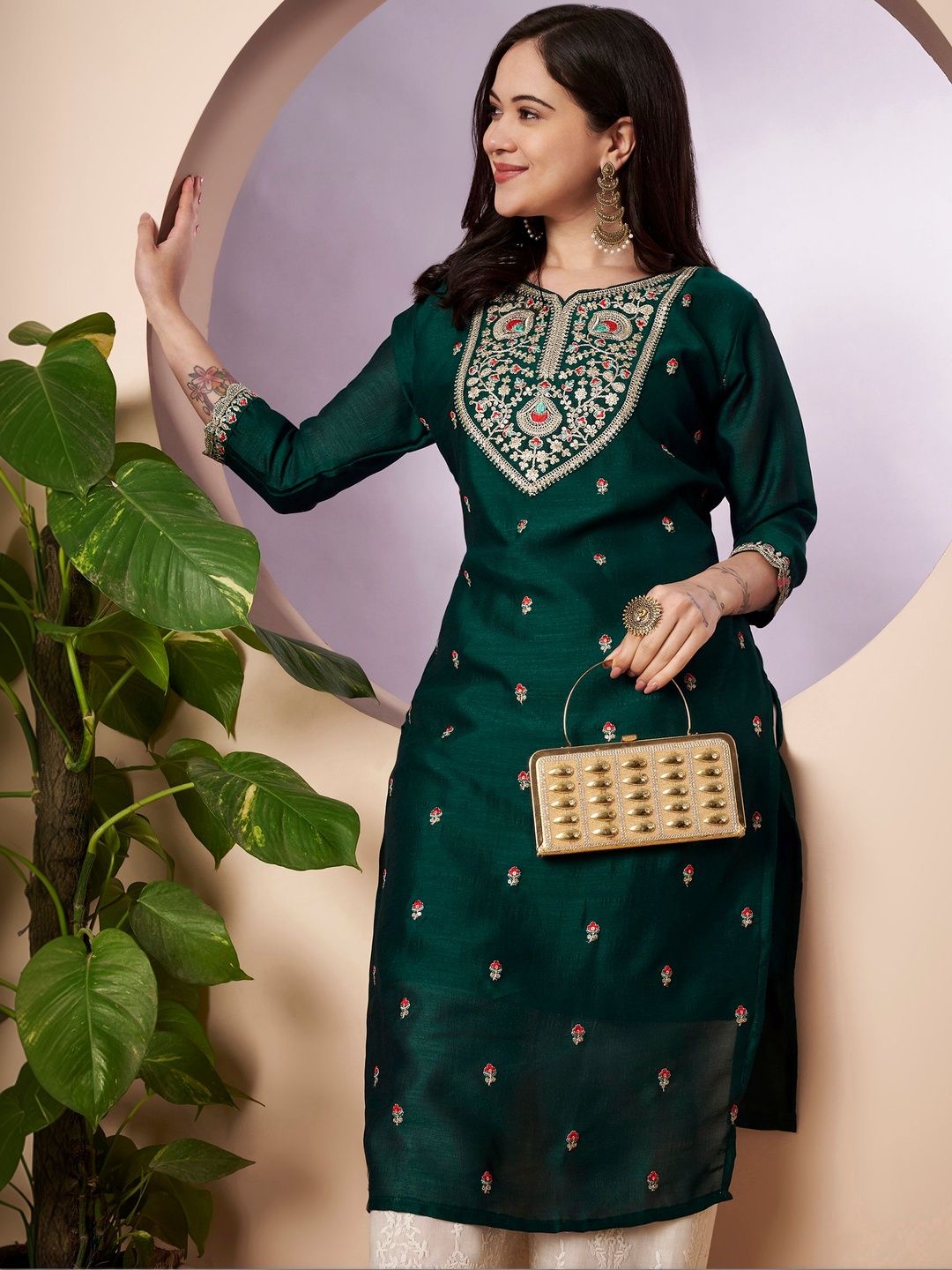 rarethread Women Floral Kurta-picture-23