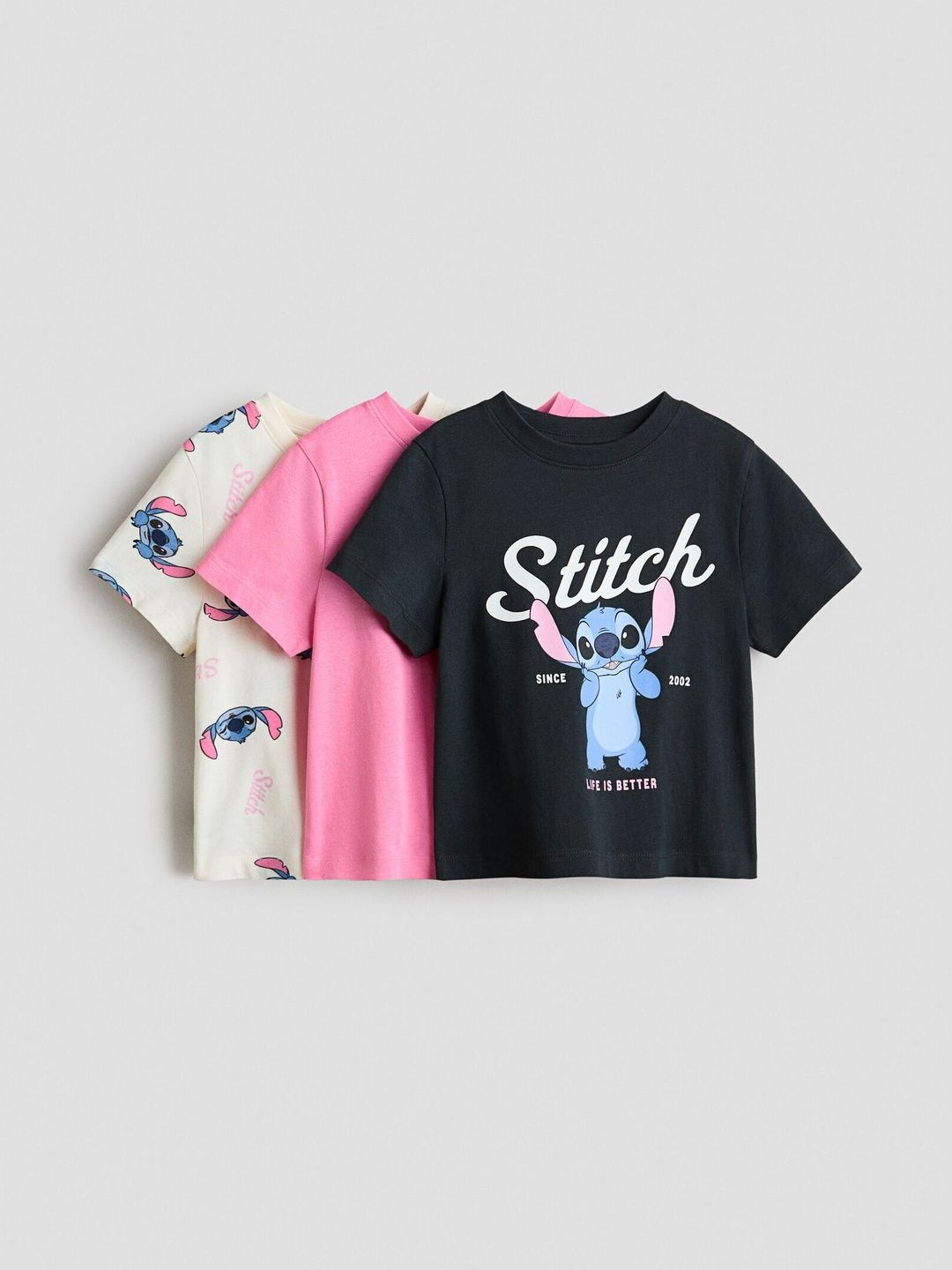 H&M 3-pack Printed Jersey Tops