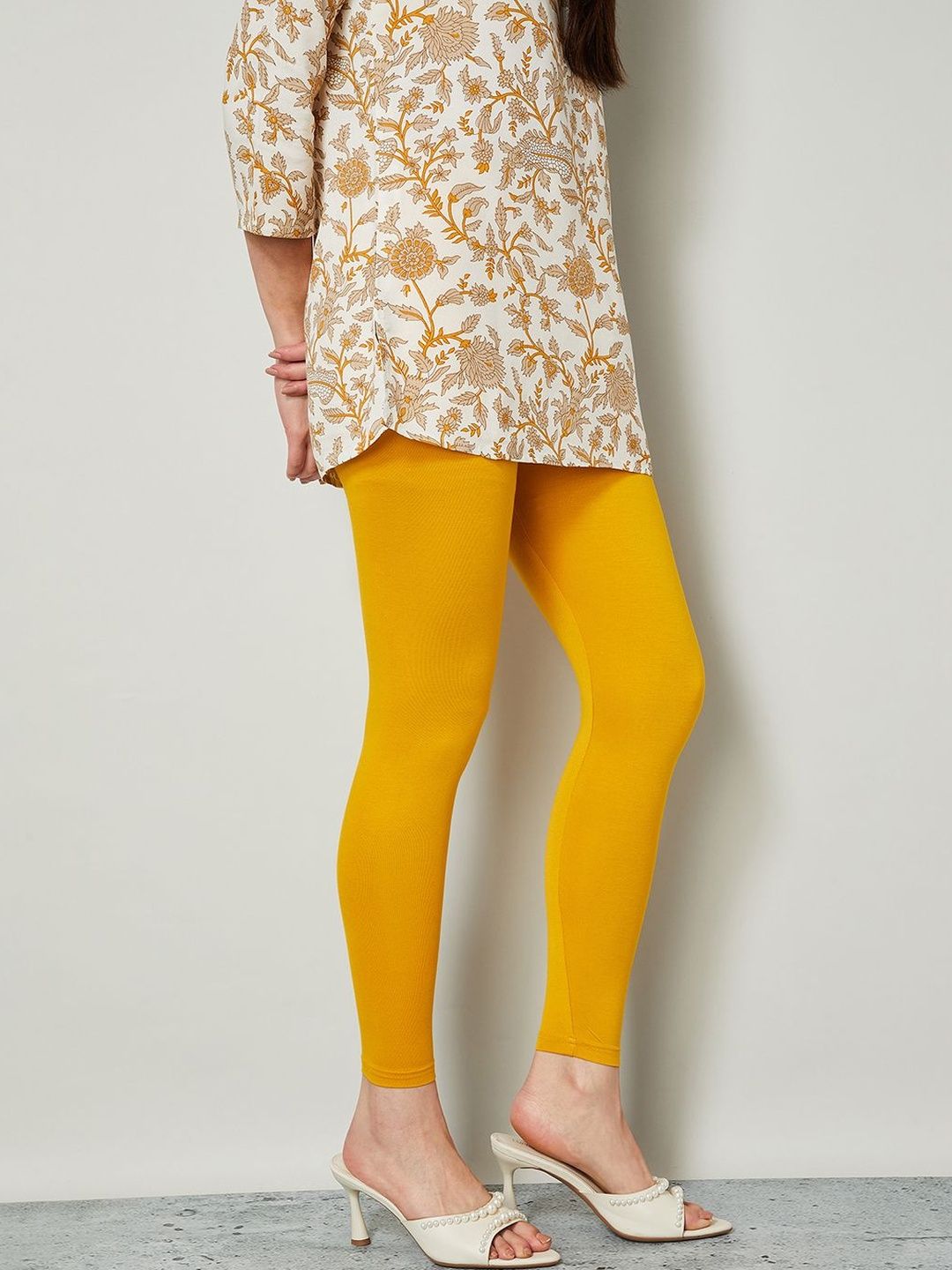 Melange by Lifestyle Women Solid Ankle Length Leggings-picture-36