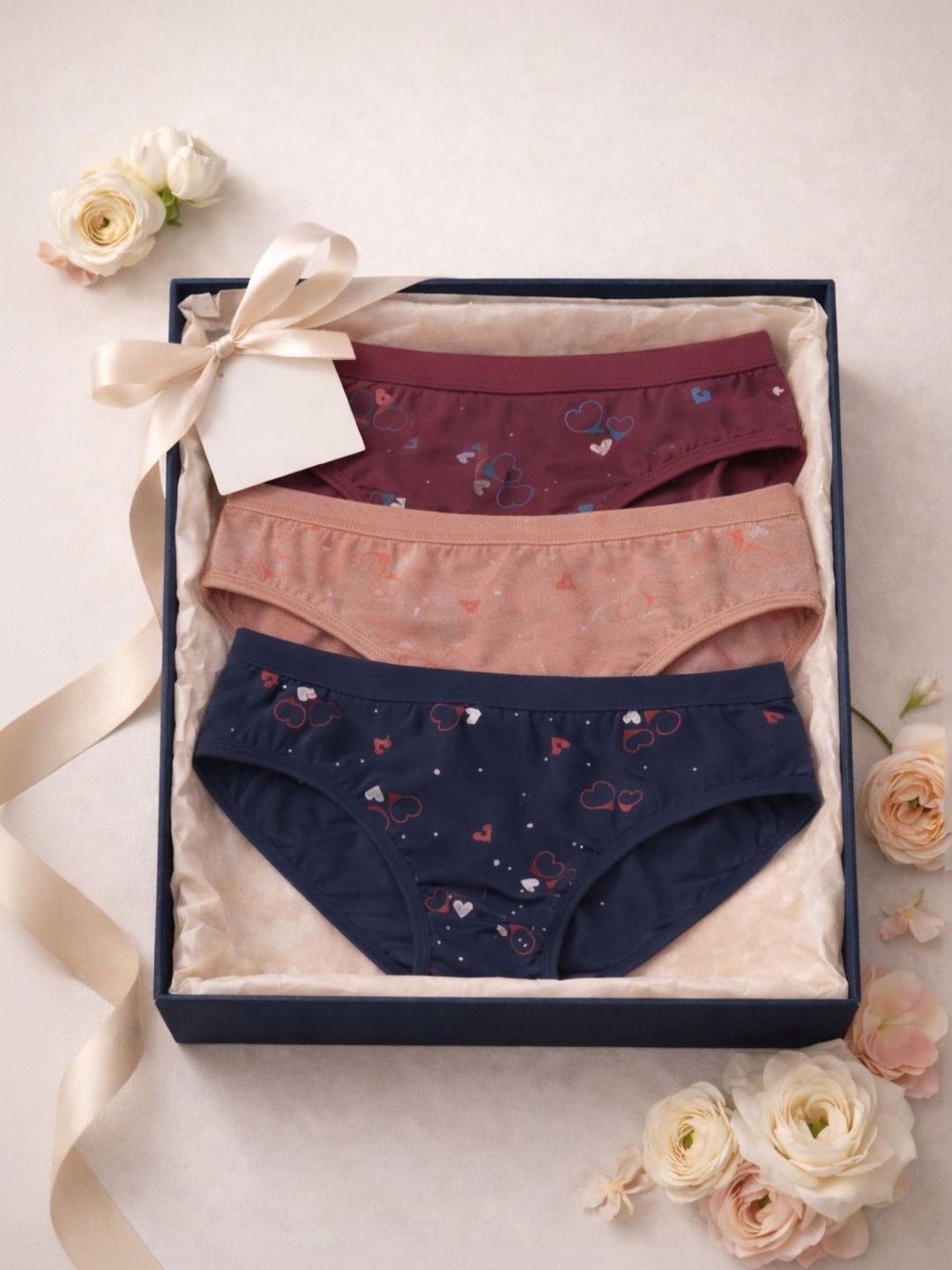FiveFlag Women Pack of 3 Printed Assorted Cotton Blend Fashion-image-34