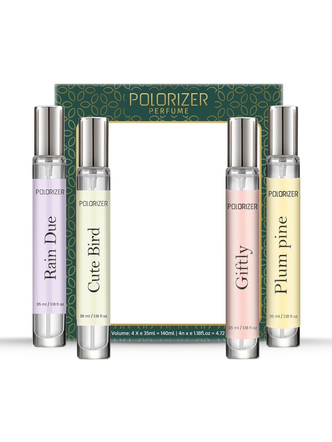 Polorizer Women Set Of 4 Rain Due Cute Bird Giftly & Plum Pine Long Lasting EDP- 35ml Each-picture-18