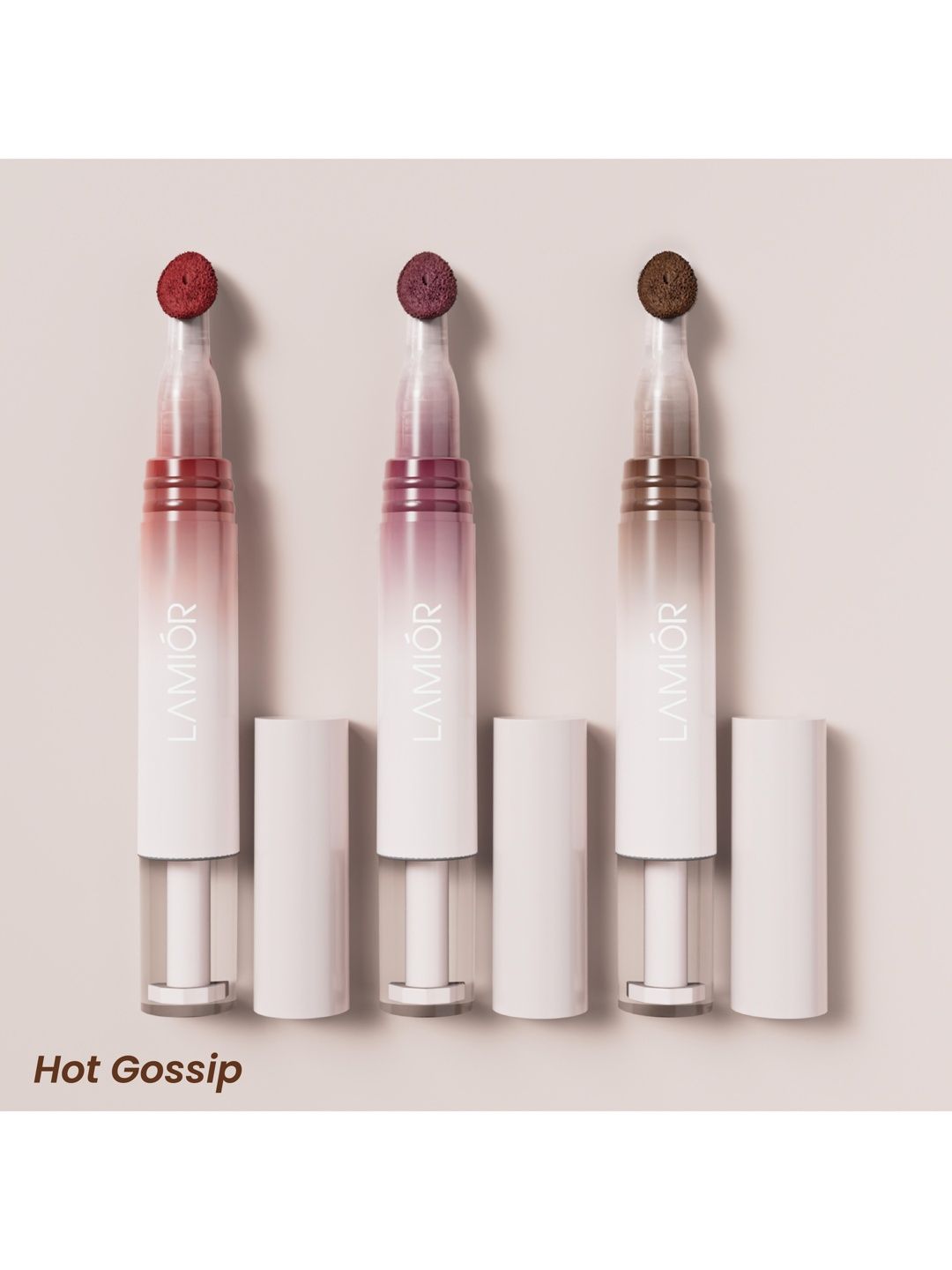 LAMIOR Set Of 3 Hydrating Lip Gloss - 4 g Each - Hot Gossip-image-24