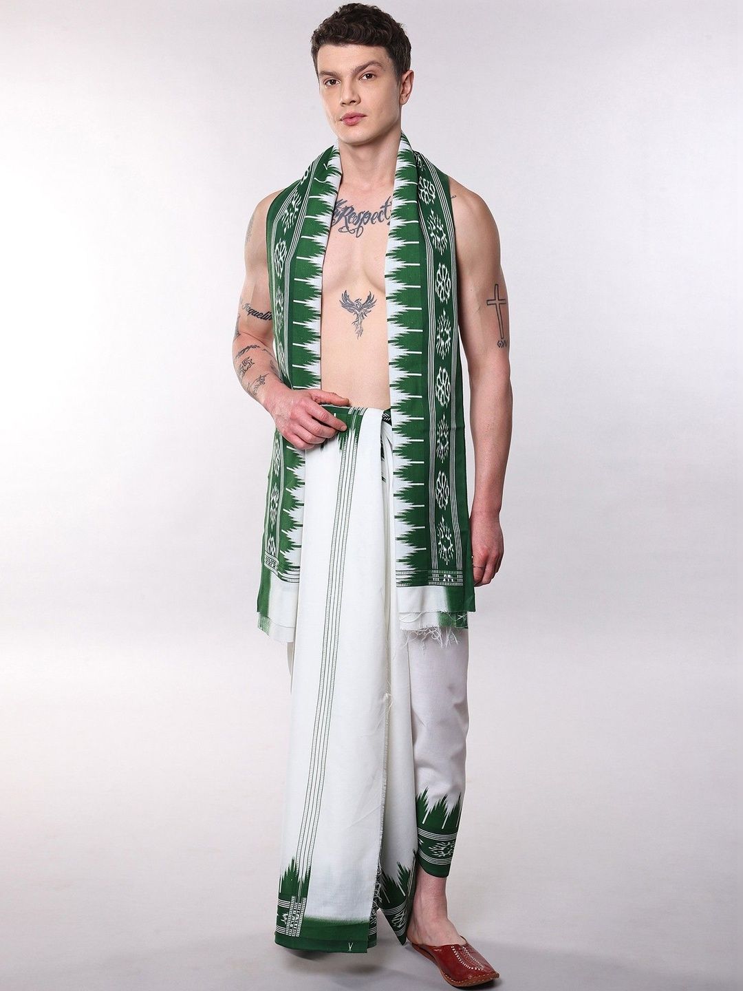 Exotic India Women Printed Cotton Blend Dhoti Dhotis-picture-36