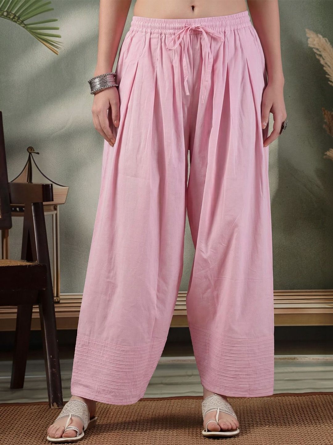 Clora Creation Women Loose Fit Cotton Blend Salwar