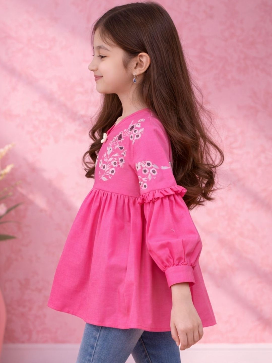 HERE&NOW Girls Viscose Rayon Tops-image-5
