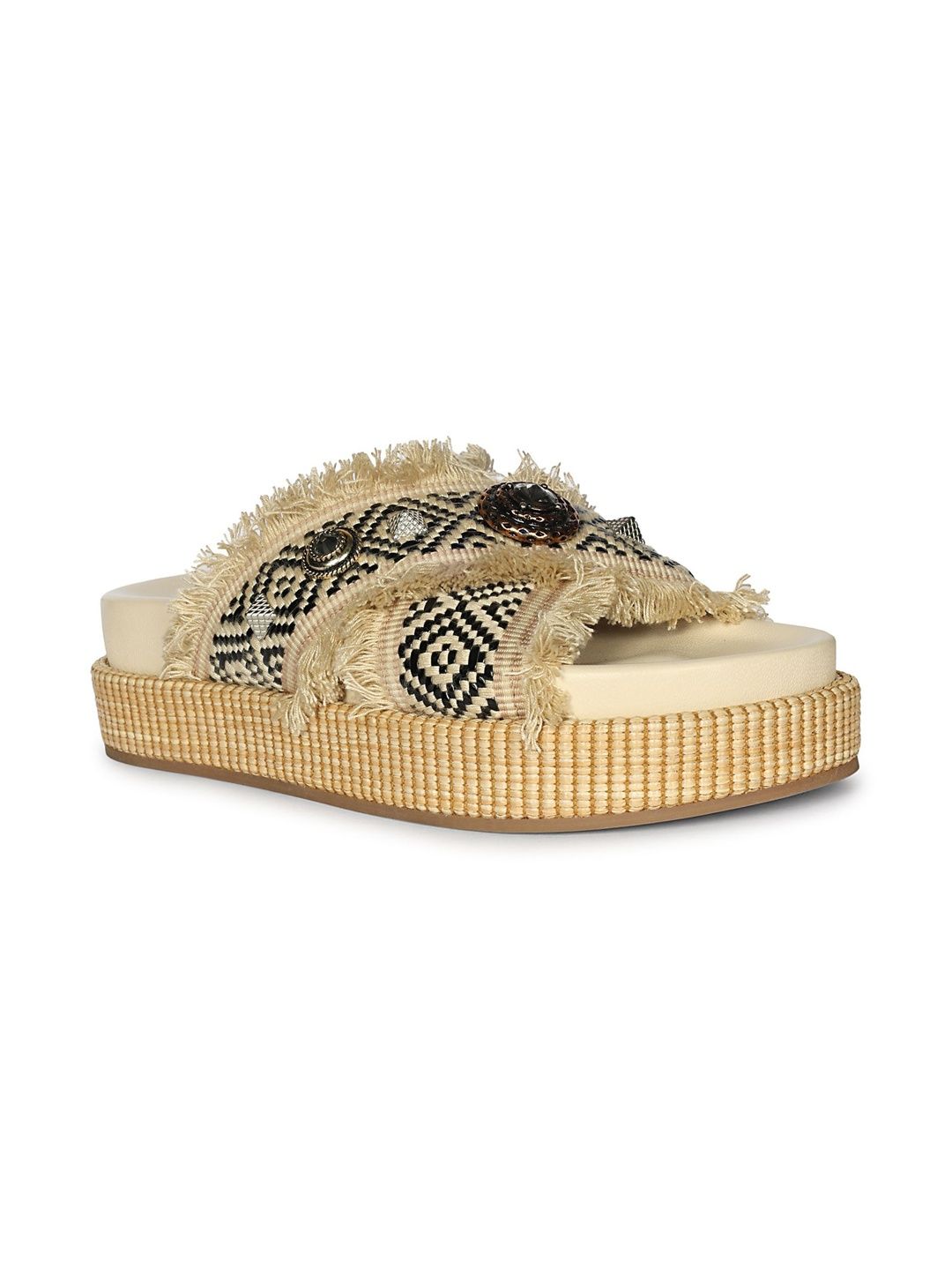 Saint G Printed Rubber Flatform Sandals-picture-28