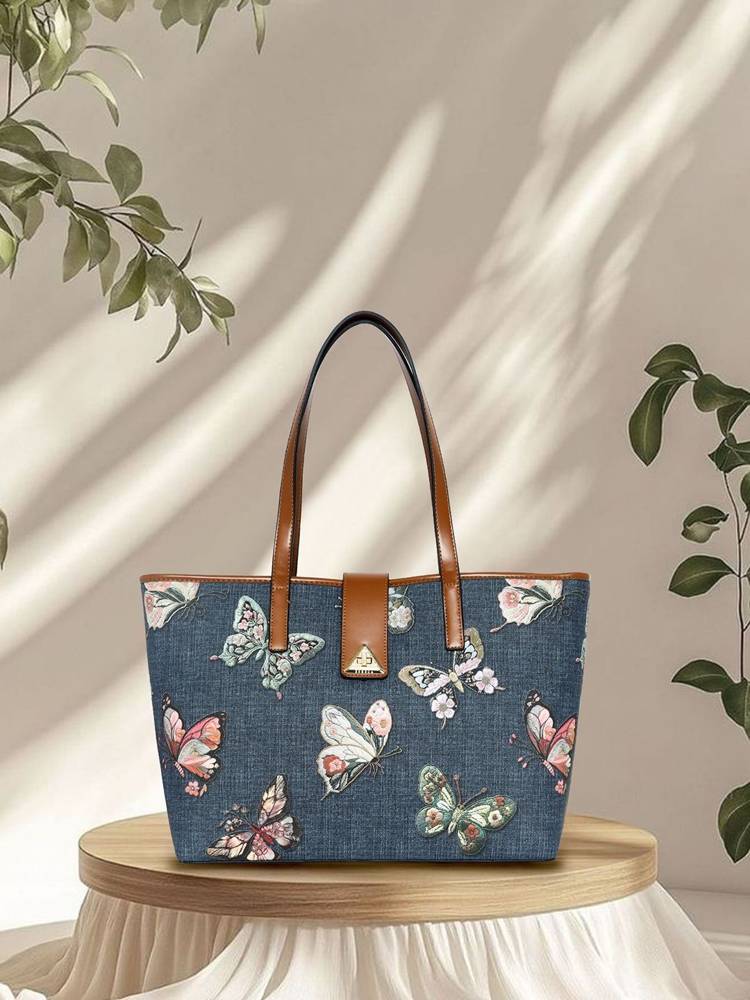 ESBEDA Embellished PU Structured Tote Bag-picture-19
