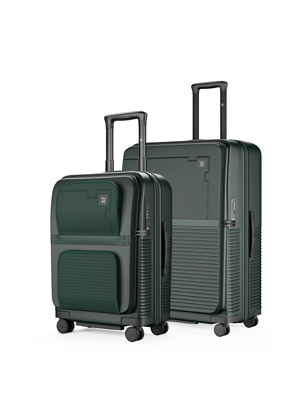 EUME Aerotop Set Of 2 TSA Lock Hard-Sided Trolley Bags With Anti Theft Zipper-image-2
