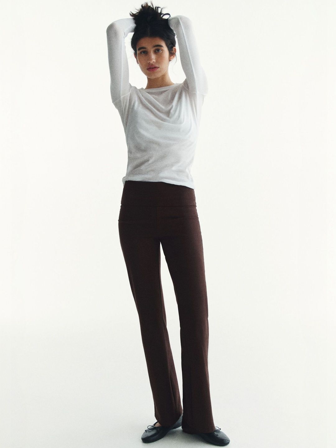 H&M Foldover-waist Cotton Trousers-picture-20