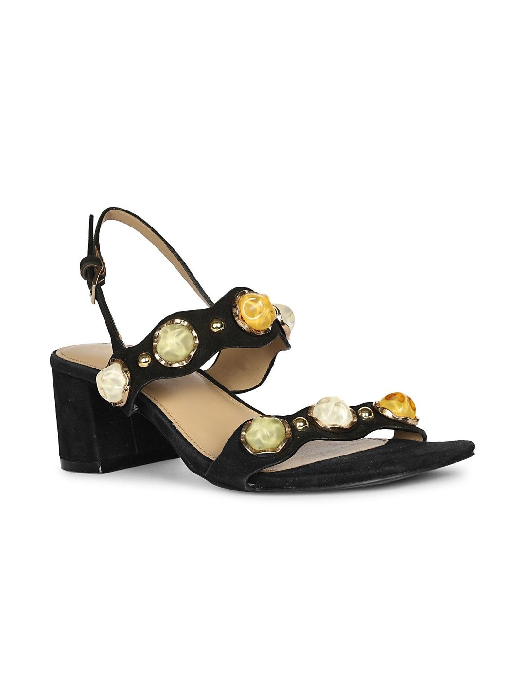 Saint G Embellished Tunit Party Block Sandals-picture-57