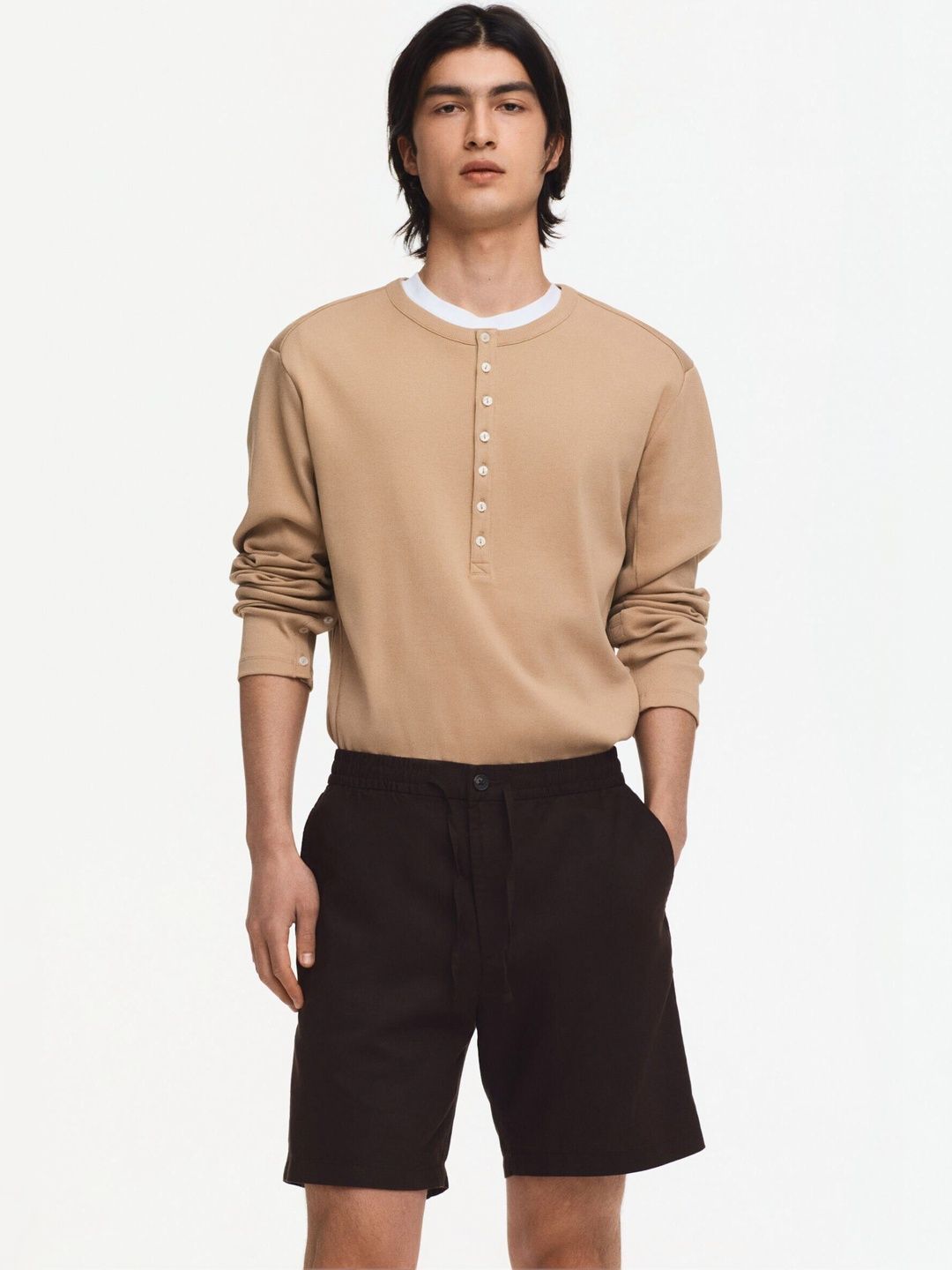 H&M Regular Fit Linen-Blend Shorts-picture-25