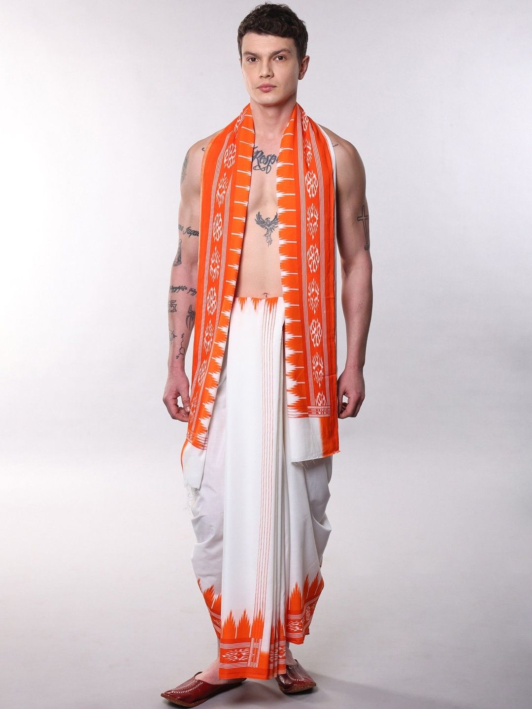 Exotic India Women Printed Cotton Blend Dhoti Dhotis-picture-20