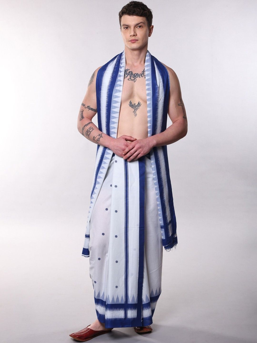 Exotic India Women Printed Cotton Dhoti Dhotis-picture-22