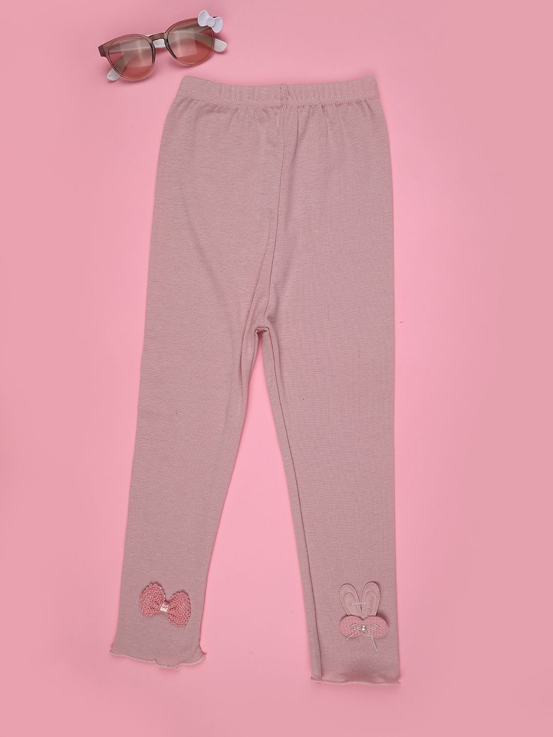 V-Mart Girls Self Design Ankle Length Leggings-picture-53