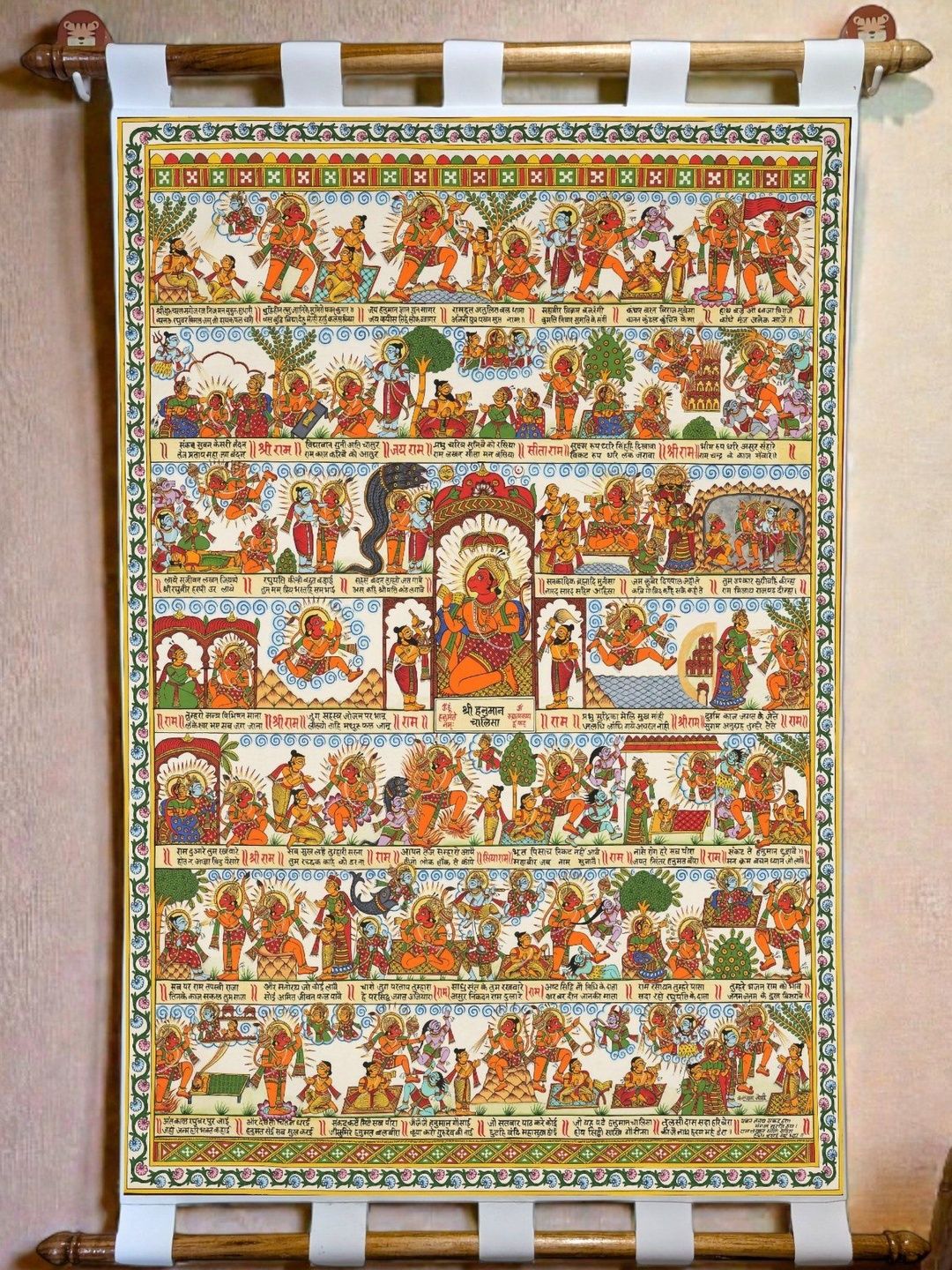 Tushaco Handicrafts Multicoloured Canvas Religious Wall Paintings-picture-50