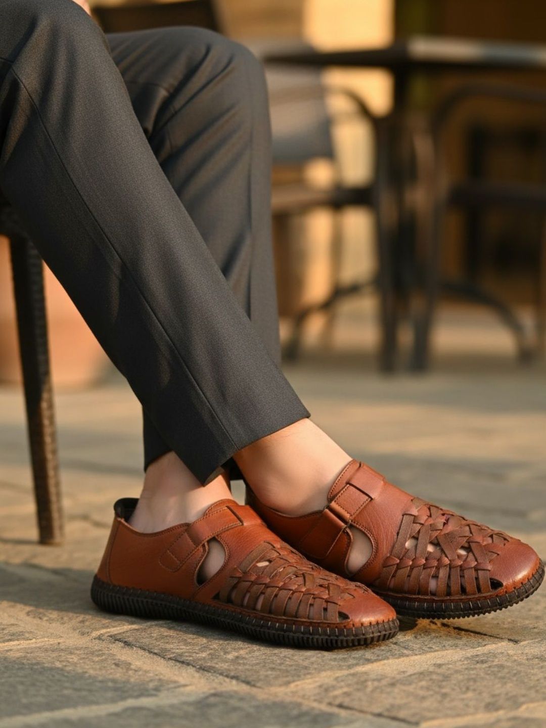 ATESBER by Inc.5 Men Leather Fisherman Sandals-picture-32