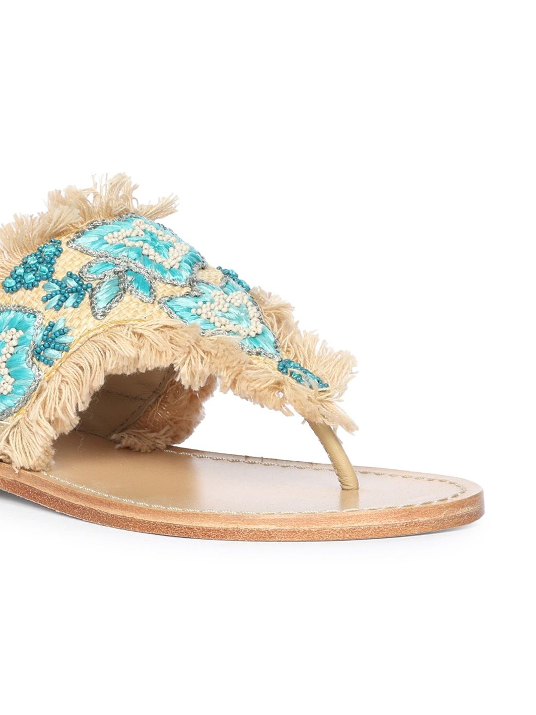 Saint G Women Open Toe Flats with Tassels-picture-24