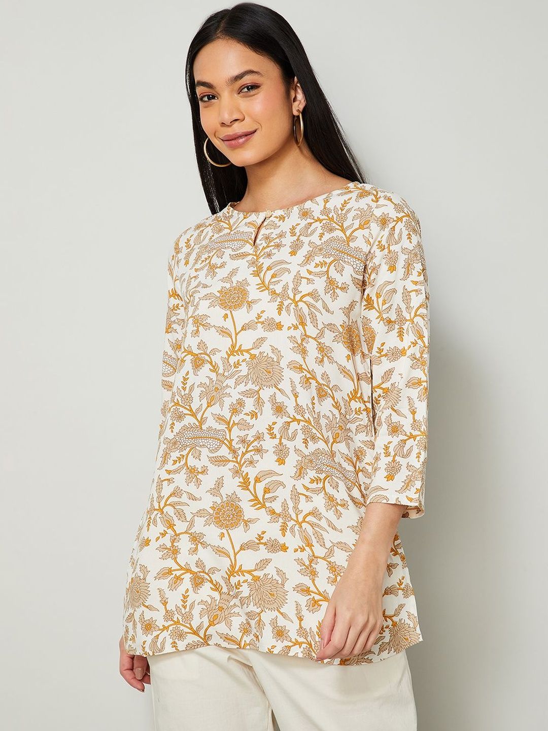 Melange by Lifestyle Floral Printed Kurti-picture-27
