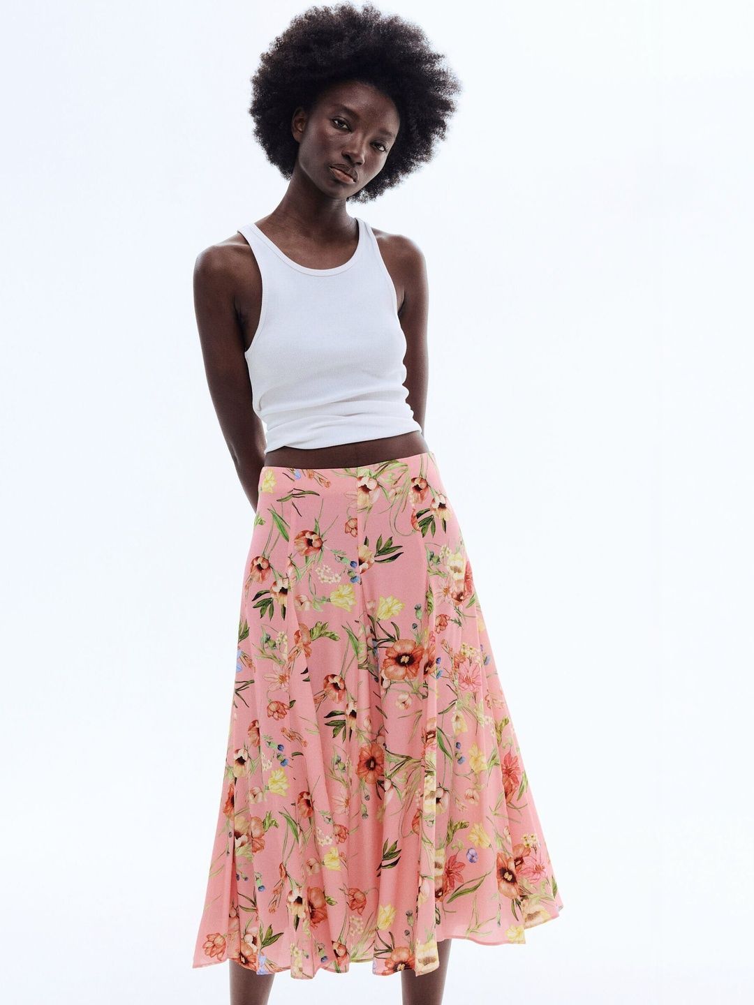 H&M Pleated Viscose Skirt-picture-34