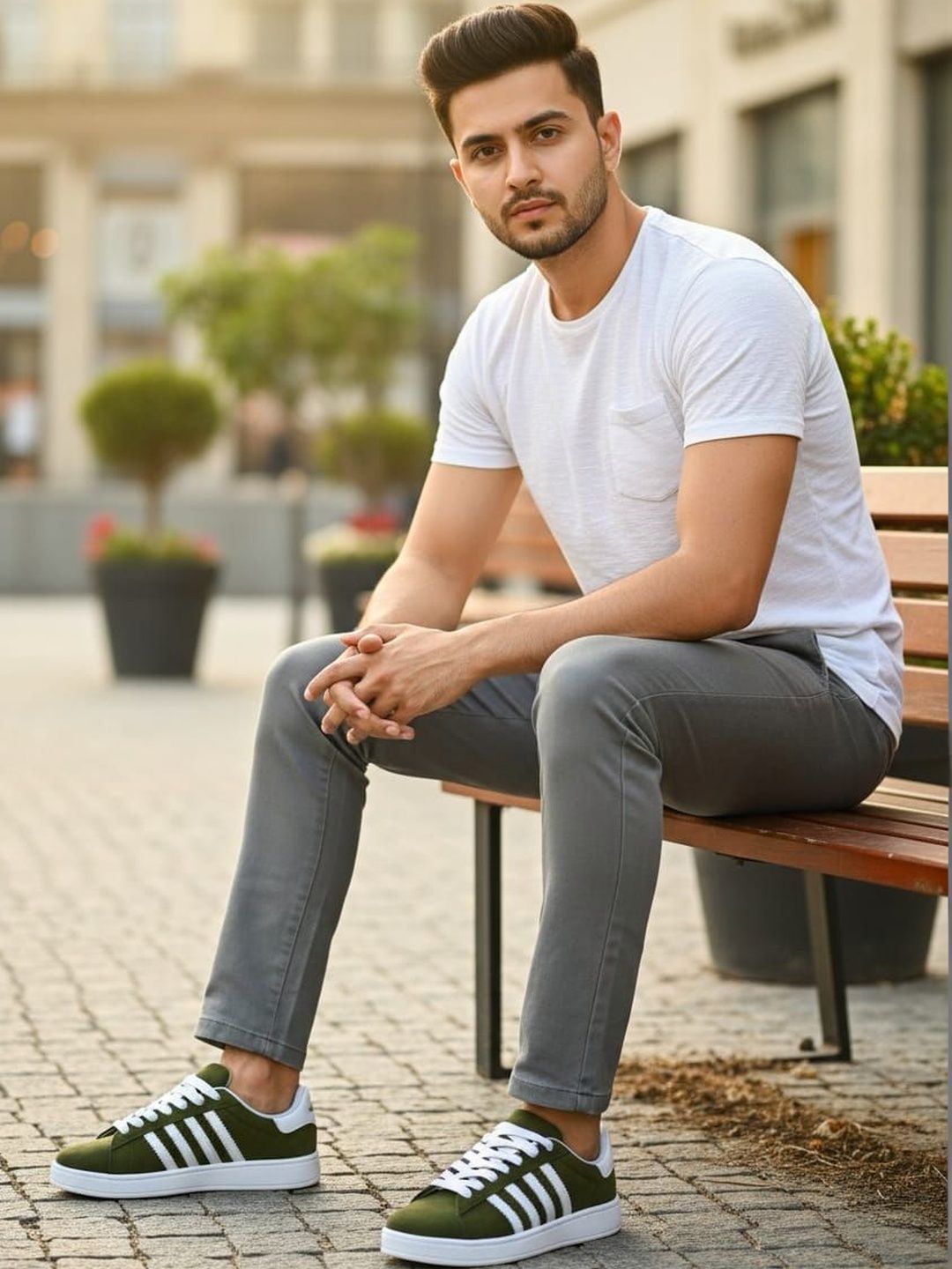 glitchez Men Colourblocked Suede Sneakers-image-38