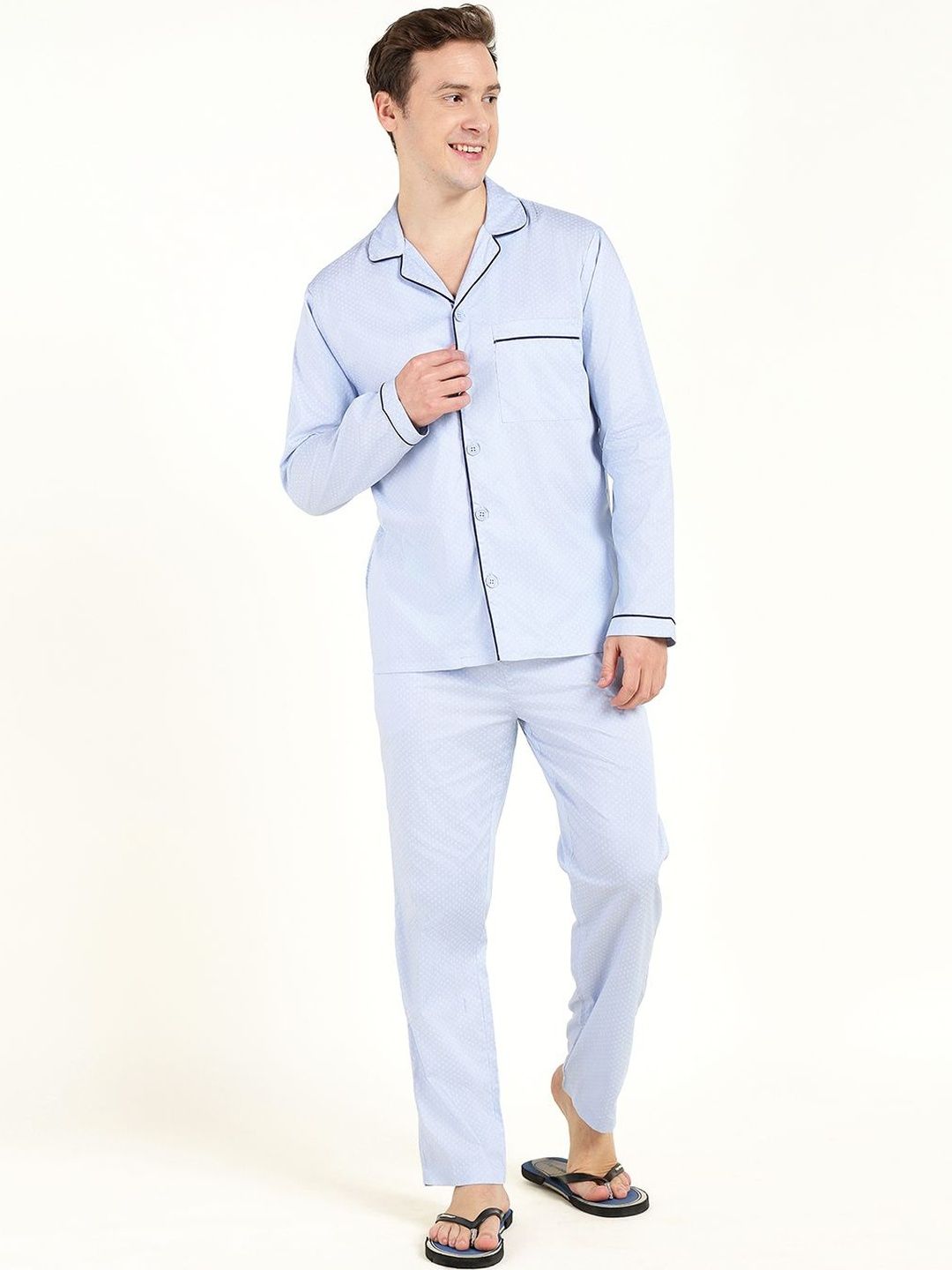 Hancock Men Printed Night suit-picture-39