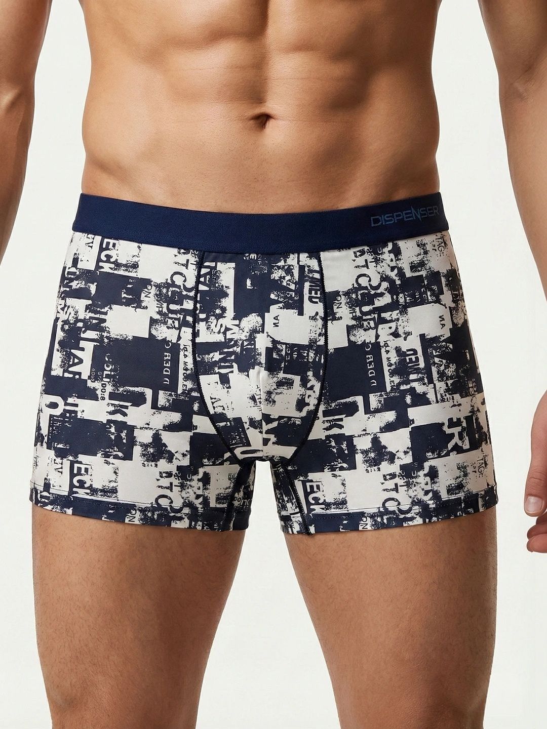 DISPENSER Pack of 3 Cotton Blend Assorted Printed Trunks-picture-30