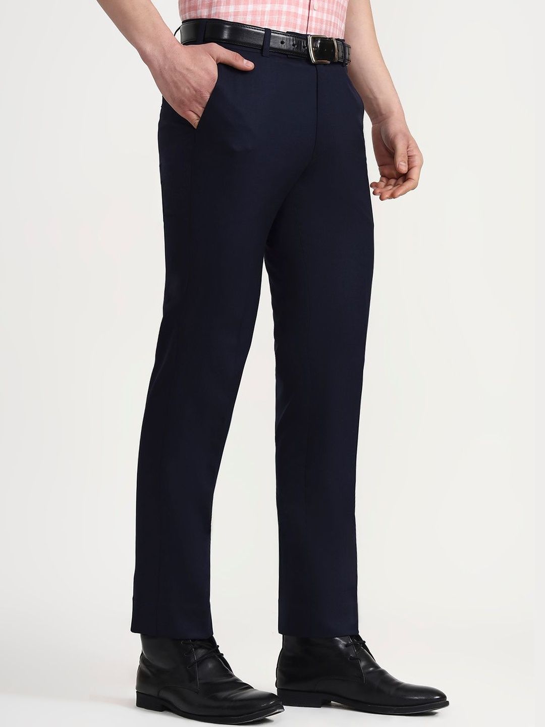 JADE BLUE Men Slim Fit Trousers-picture-52