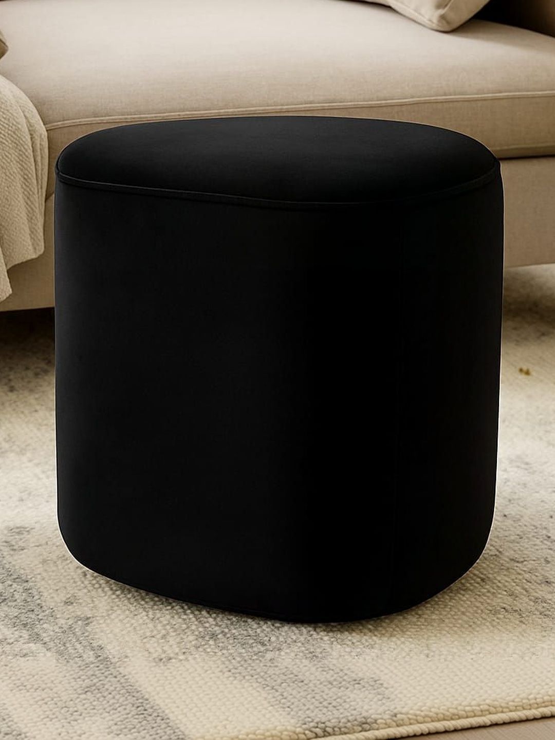 JAICO Black Cylindrical Ottomans-picture-22