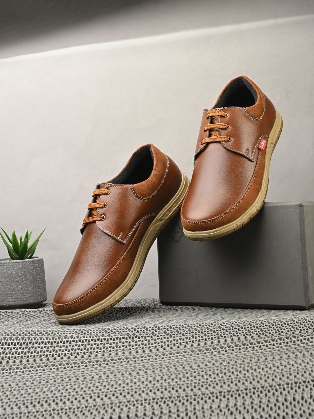 ARIVO Men Colourblocked Round Toe Derbys-image-35