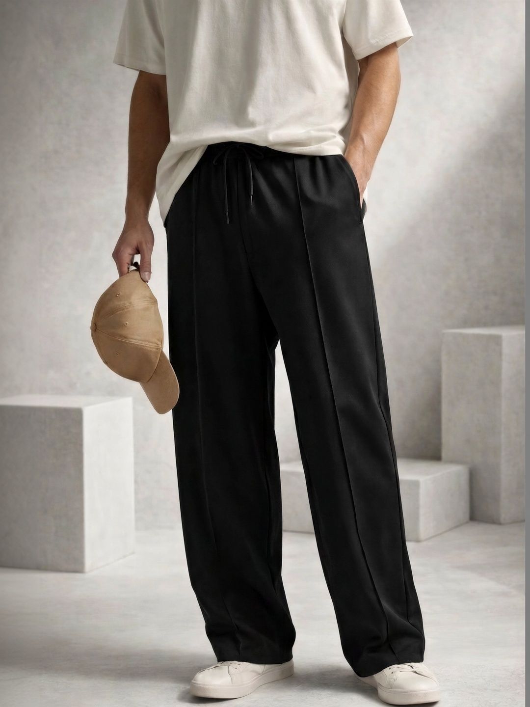 HUMAN SPIRIT Men Wide Leg Track Pants-image-19