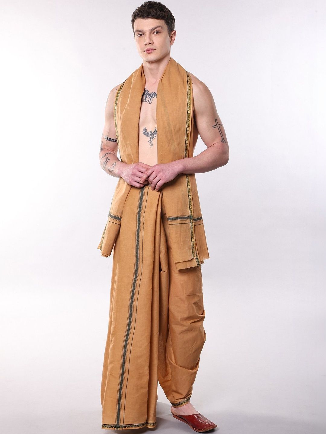 Exotic India Women Cotton Dhoti Dhotis-picture-45