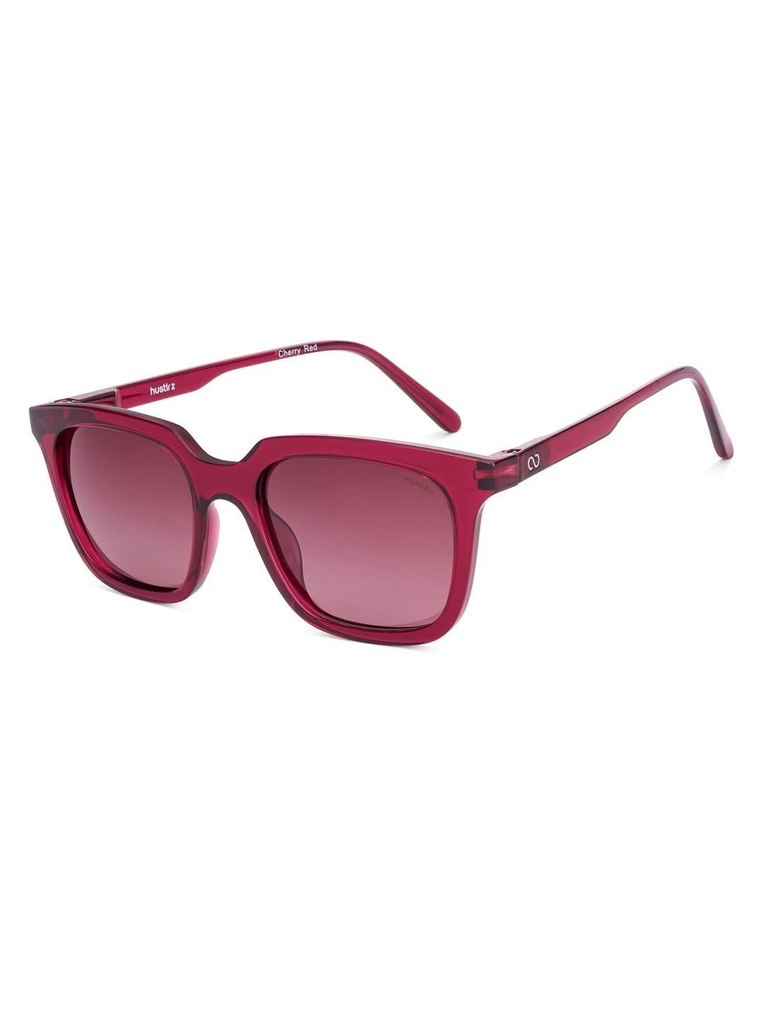 Lenskart HUSTLR Women Red Lens & Polarised and UV Protected Lens Square Sunglasses with-picture-20