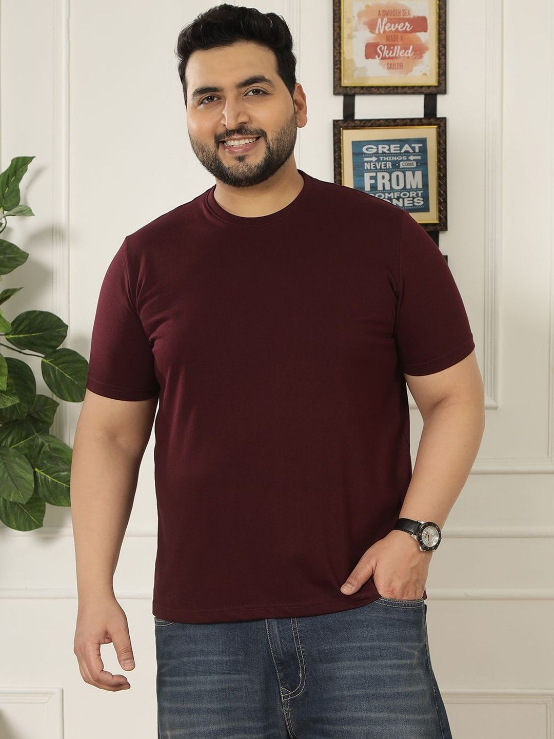 John Pride Plus Size Men Round Neck T-Shirt-picture-22