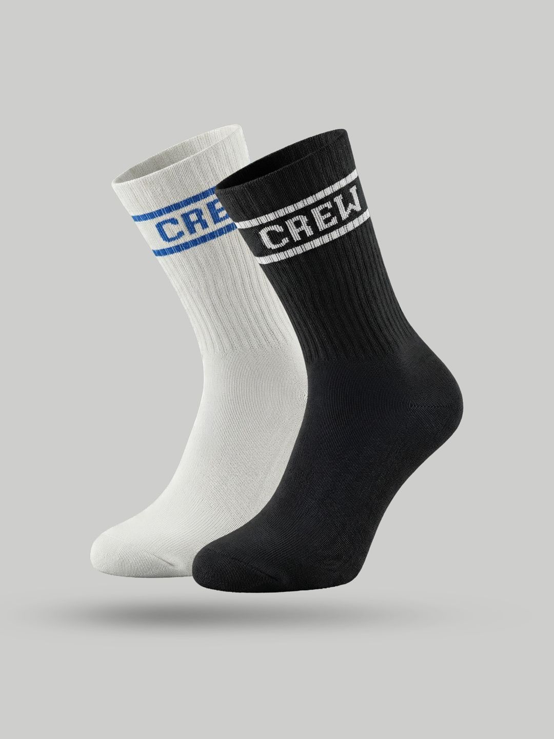 XYXX Men Pack of 2 Cotton Blend Patterned Calf Length Socks