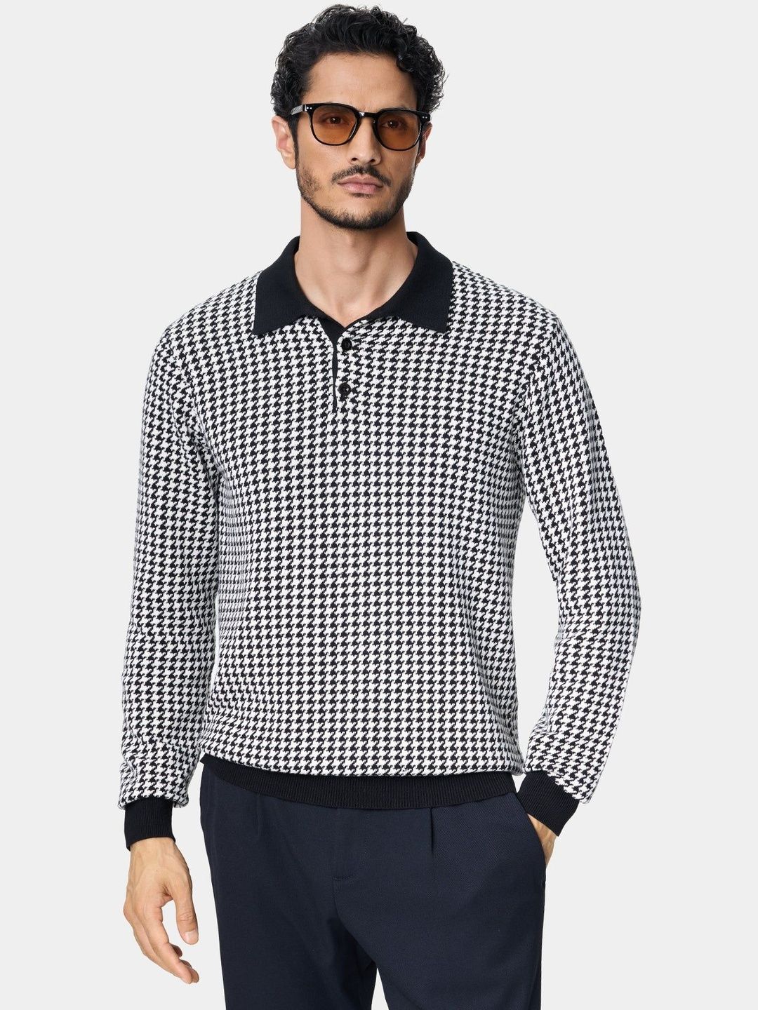 VAHRO Men Checked Printed Pullover-picture-45