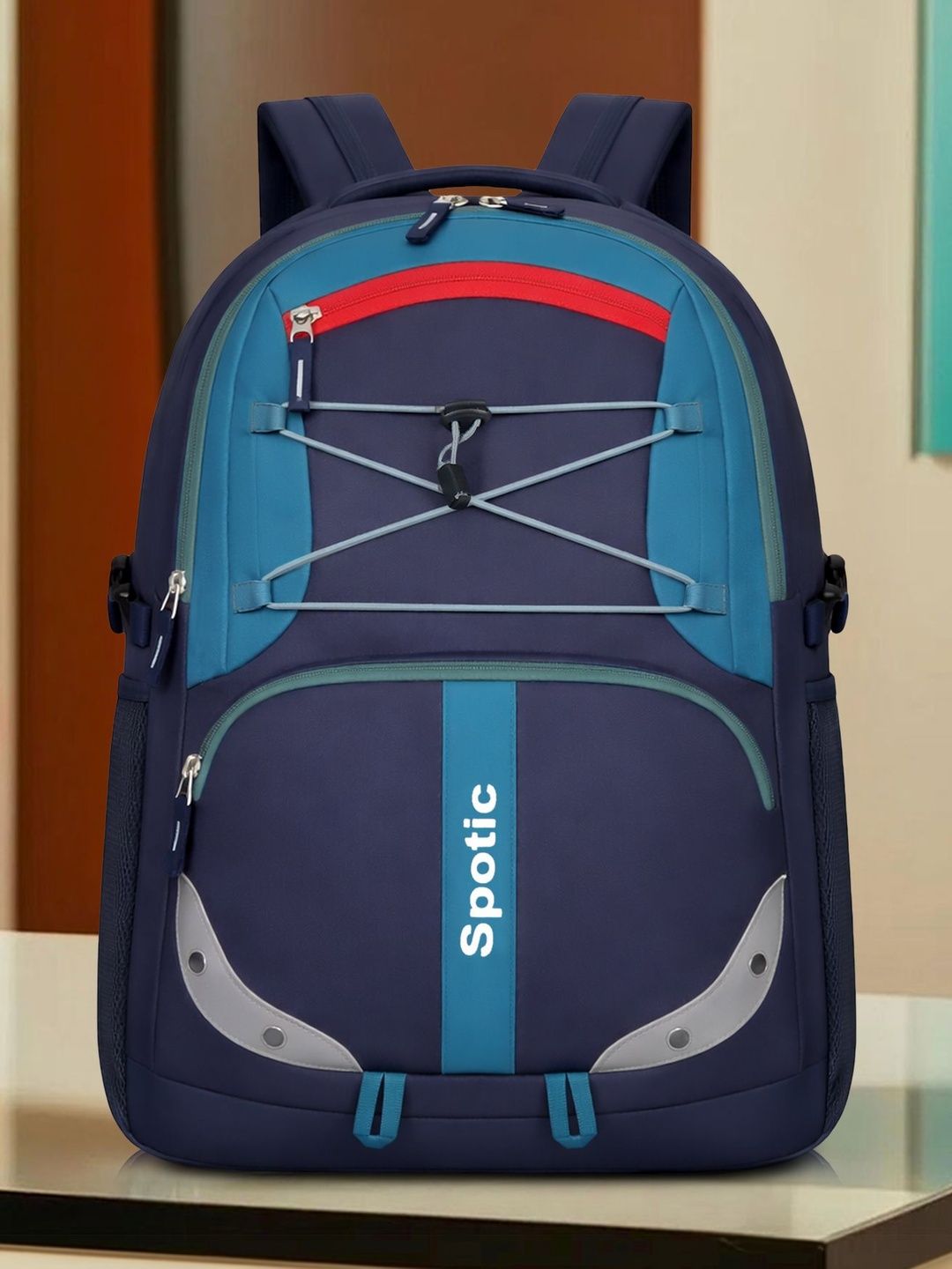 SPOTIC Unisex Brand Logo Printed Water Resistant Backpack-picture-15