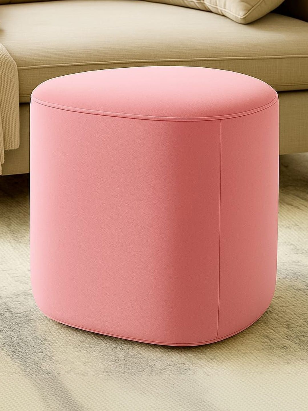 JAICO Pink Cylindrical Ottomans-picture-13