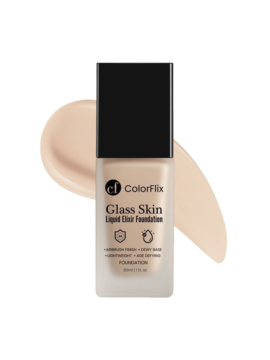 COLORFLIX Glass Skin Liquid Elixir Foundation - 30 ml - Ivory Glow-picture-30
