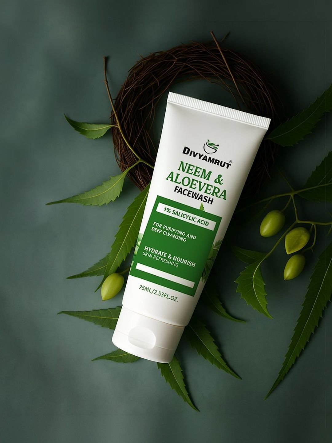 Divyamrut Neem & Aloe Vera Face Wash - 75 ml-picture-42